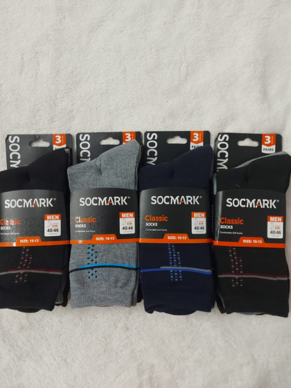 MEDIAS DE VESTIR DE HOMBRE - PACK X3